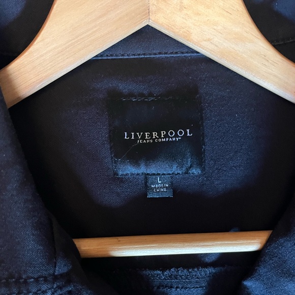 Liverpool Jeans Co. Black Denim Moto Jacket - Picture 3 of 5